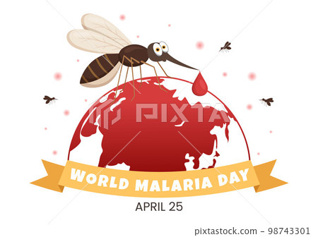 World Malaria Day on April 25 Illustration with Earth Protected from Mosquitoes in Flat Cartoon Hand Drawn for Web Banner or Landing Page Templates World Malaria Day on April 25 Illustration with Earth Protected from Mosquitoes in Flat Cartoon Hand Drawn for Web Banner or Landing Page Templates 98743301