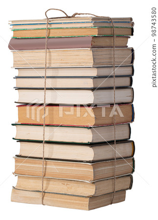 stack of old books 98743580