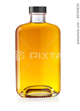 Whiskey bottle isolated on white 98743639