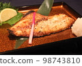 Photo of grilled sea bream served with grated daikon radish 98743810