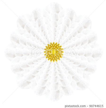Flower graphic made with knob work Flower graphic made with knob work 98744615