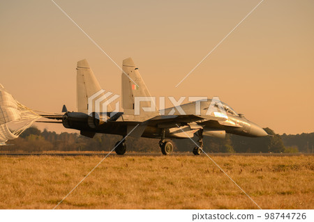 Indian Air Force Sukhoi Su-30MKI landing 98744726