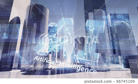 cloud computing digital artificial intelligence city city network technology communication 98745109