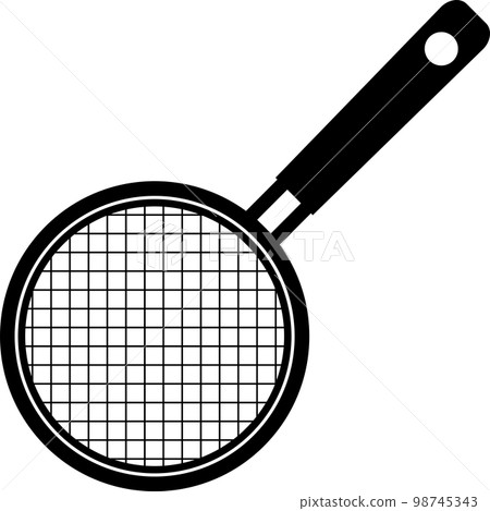 A simple monochrome illustration of a ladle 98745343