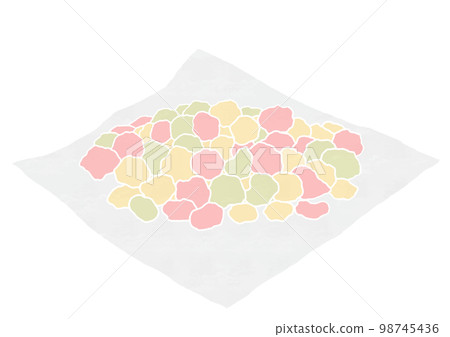 紙上關西日向的插圖(印刷風格) 紙上關西日向的插圖(印刷風格) 98745436