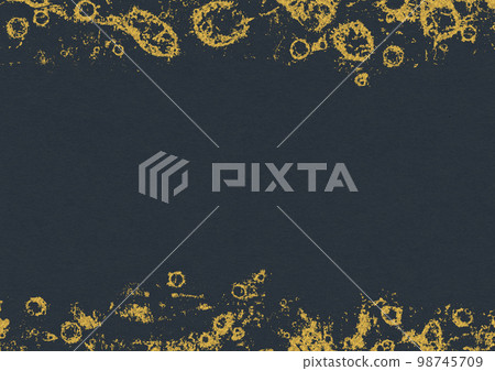 Design material Luxury Japanese paper and gold grunge art background circle texture Design material Luxury Japanese paper and gold grunge art background circle texture 98745709