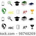 Badges, logos on the topic of education and studies. 98748269