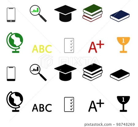 Badges, logos on the topic of education and studies. 98748269
