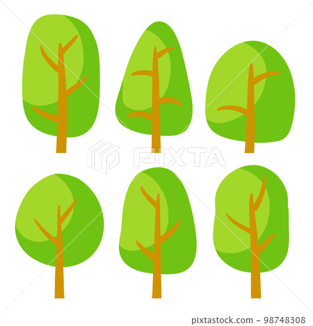 Set of green trees for a forest Set of green trees for a forest 98748308