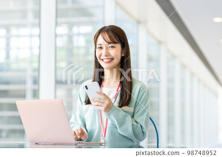 A young female engineer A young female engineer 98748952