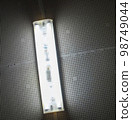 Lamp on the ceiling. 98749044