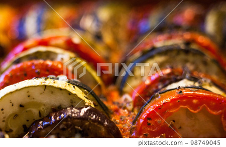 Ratatouille. French dish. Close-up. Ratatouille. French dish. Close-up. 98749045
