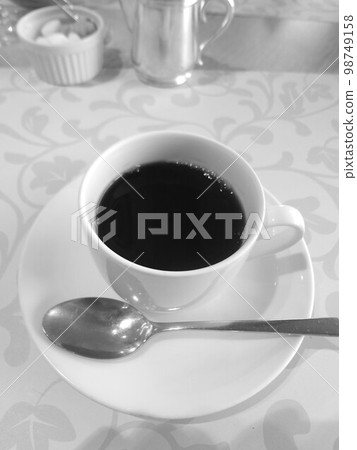 hot coffee monochrome 98749158