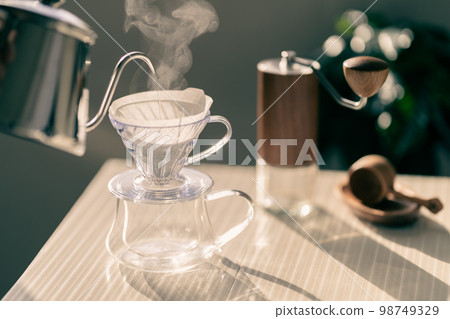 咖啡手衝咖啡HARIO V60萃取蒸汽復古懷舊風 咖啡手衝咖啡HARIO V60萃取蒸汽復古懷舊風 98749329