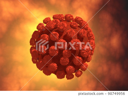 New coronavirus mutant virus mutation (3DCG image) New coronavirus mutant virus mutation (3DCG image) 98749956
