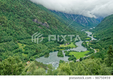 Norwegian landscape in the summer time - Norway 98750459