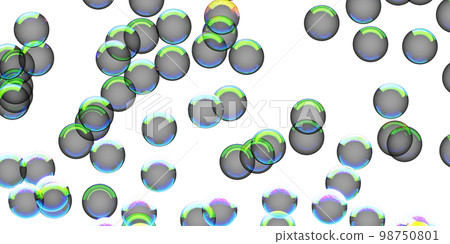 Illustration of many transparent soap bubbles Illustration of many transparent soap bubbles 98750801