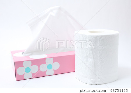 Tissue, box tissue, daily necessities, daily necessities, runny nose, box tissue, toilet paper, toilet, paper 98751135