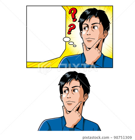 A man who thinks of an American comic touch 98751309