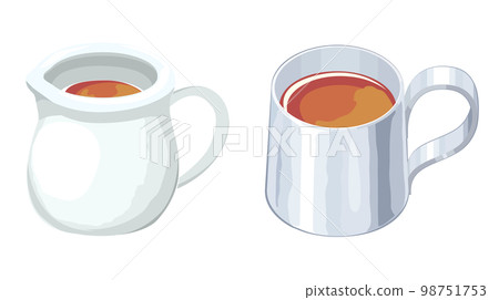 Illustration of a syrup pitcher Illustration of a syrup pitcher 98751753