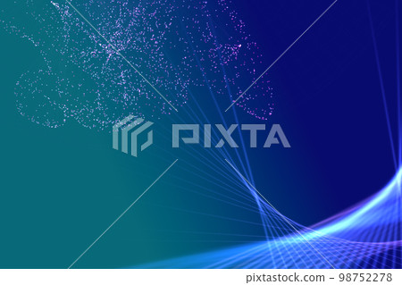 Blue background Geometric pattern 98752278