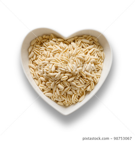 Pasta Cavatelli in white plate isolated on white . Pasta Cavatelli in white plate isolated on white . 98753067