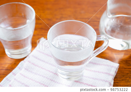 white water in glass white water in glass 98753222