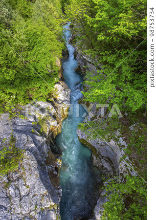 Great Soca Gorge (Velika korita Soce), Triglavski national park, Slovenia 98753734