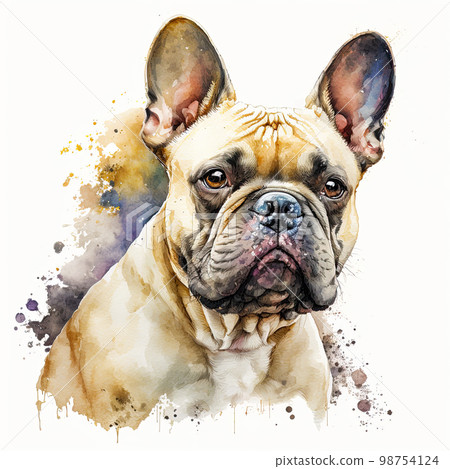 French Bulldog. Portrait of a French Bulldog dog. Dog portrait 98754124