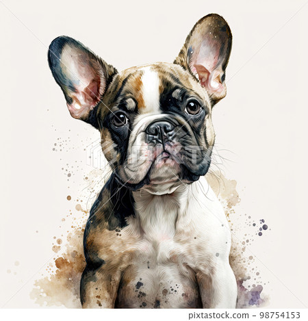 French Bulldog puppy. Portrait of a French Bulldog dog. Dog portrait 98754153