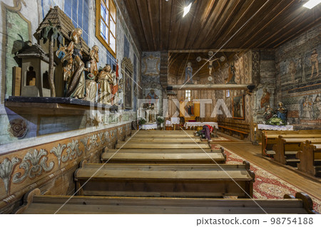 Roman catholic church of Saint-Francis of Assisi, UNESCO site, Hervartov near Bardejov, Slovakia Roman catholic church of Saint-Francis of Assisi, UNESCO site, Hervartov near Bardejov, Slovakia 98754188