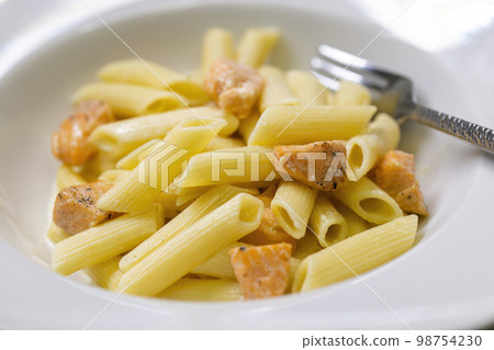 pasta penne with salmon and lemon sauce pasta penne with salmon and lemon sauce 98754230