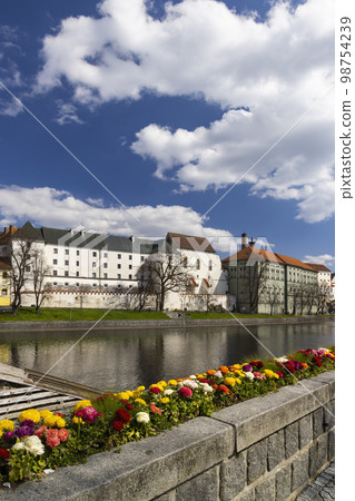 Historical Pisek old town, Southern Bohemia, Czech Republic 98754239