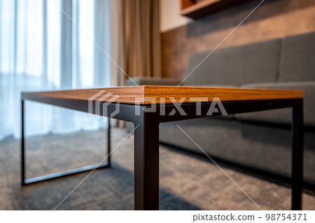 detail of the conference table in the hotel room 98754371