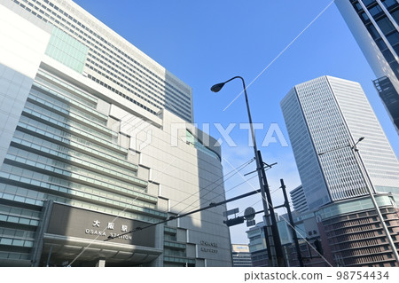 In front of the station building and urban space at Osaka Station 98754434