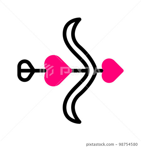 valentine icon set duotone black pink style illustration vector element and symbol perfect. valentine icon set duotone black pink style illustration vector element and symbol perfect. 98754580