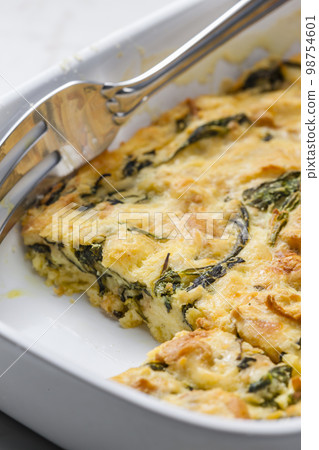 still life of stuffing with spinach still life of stuffing with spinach 98754601