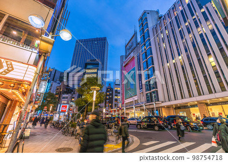 Tokyo cityscape in Japan 55 years of history. Tokyu Department Store head office in Shibuya closes on January 31 = January 31 98754718