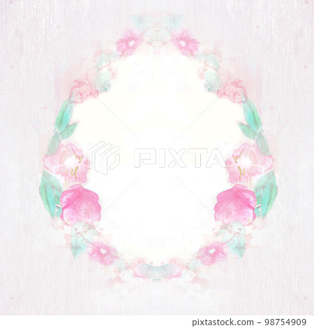 Vintage elegant frame with flowers in retro style 98754909