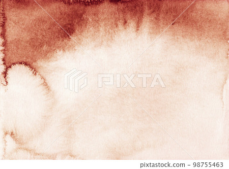 Watercolor old rusty red gradient background. Stains on paper. Watercolor old rusty red gradient background. Stains on paper. 98755463