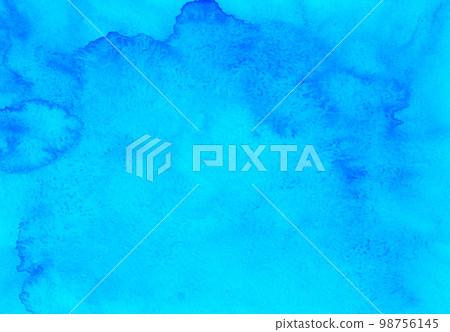Watercolor blue background texture hand painted. Watercolour turquoise stains on paper. Watercolor blue background texture hand painted. Watercolour turquoise stains on paper. 98756145