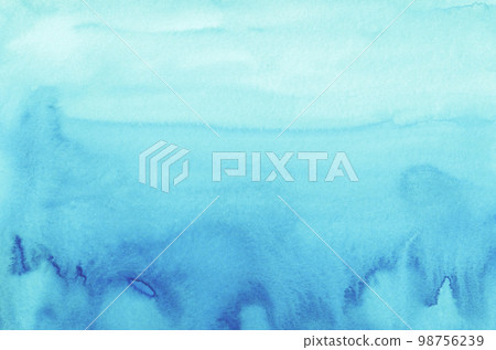 Watercolor light cyan blue background painting. Watercolour bright sky blue stains on paper. Watery texture. Watercolor light cyan blue background painting. Watercolour bright sky blue stains on paper. Watery texture. 98756239