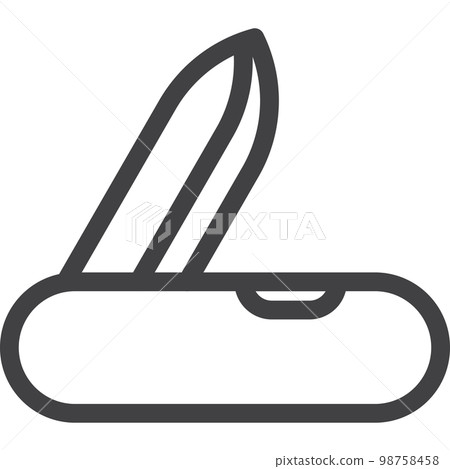 pocketknife icon, penknife, simple thin line icon sets pocketknife icon, penknife, simple thin line icon sets 98758458