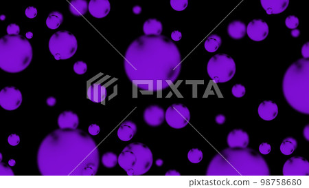 Spheres Levitation on Black Background. Glowing decorative Spheres Levitation on Black Background. Glowing decorative 98758680