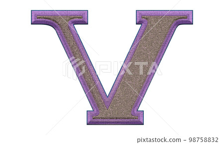 Decorative letter on transparent background.Art font illustration. Decorative letter on transparent background.Art font illustration. 98758832