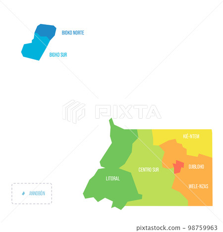 Equatorial Guinea political map of administrative divisions 98759963