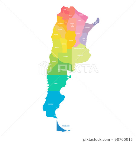 Argentina political map of administrative divisions 98760015