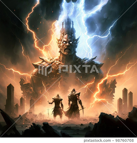 lightning, ai, giant 98760708