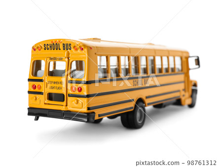Yellow school bus isolated on white. Transport for students Yellow school bus isolated on white. Transport for students 98761312