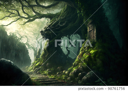 forest, trees, woods 98761756